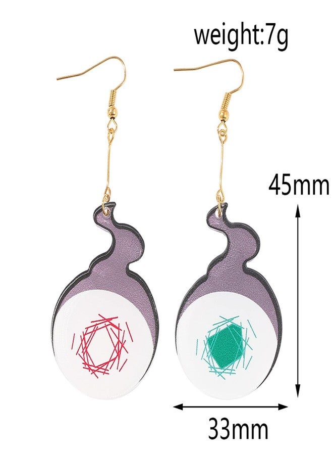 PPX 3 Pairs Acrylic Earrings and Cosplay Earrings Earrings Anime Earrings Halloween Accessories - Image 2